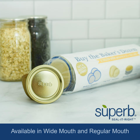 Suitable for water bath and pressure canning on regular mouth jars.
