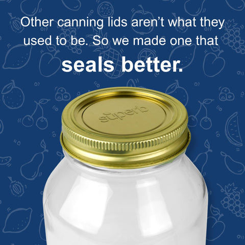 3.25-inch diameter lids fit standard wide-mouth jars.