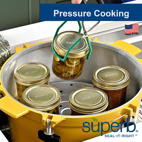 USA-made in Ohio, built for family canning.
