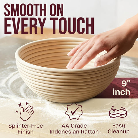 Superbaking ergonomic dough whisk for smooth mixing.