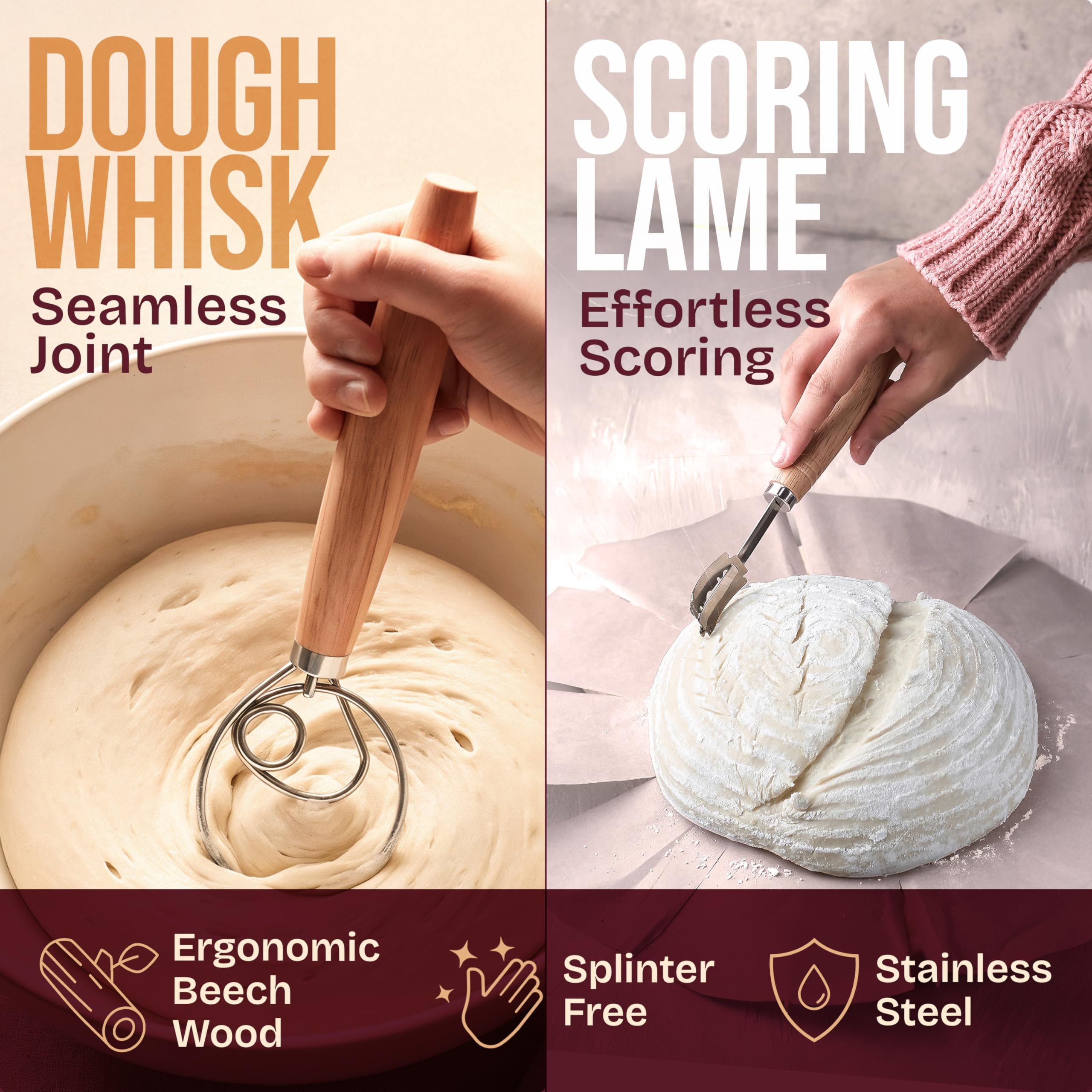Superbaking scoring lame with easy-grip design for precise cuts.