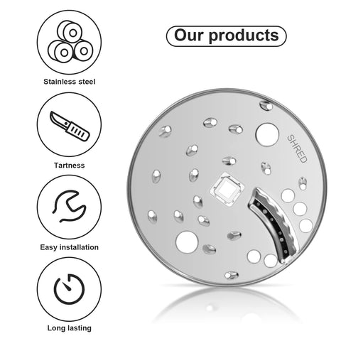 Superbobi slice shred disc blade easy install for minimal kitchen downtime