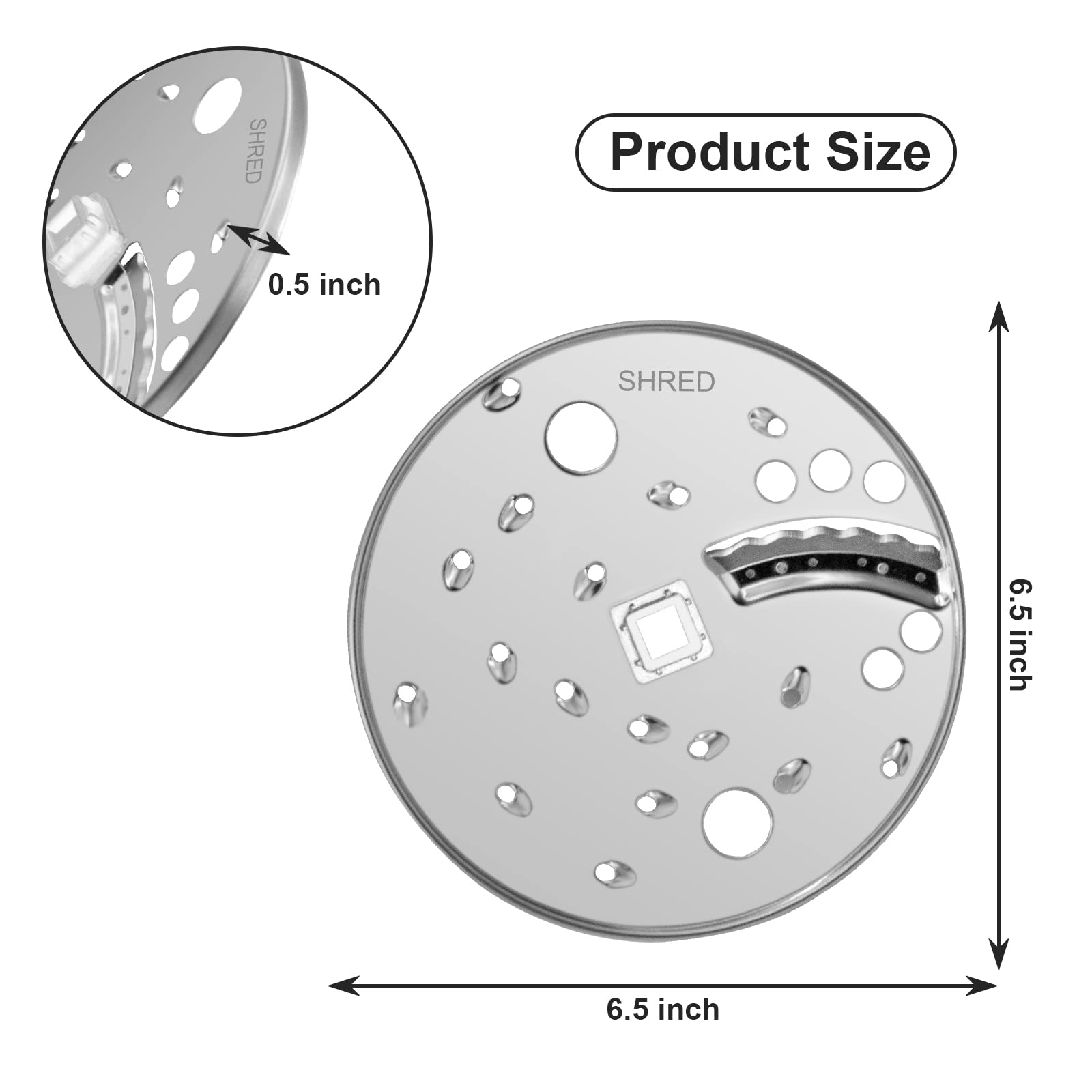 Superbobi slice shred disc blade fitment aligned with Hamilton Beach models for quick replacement