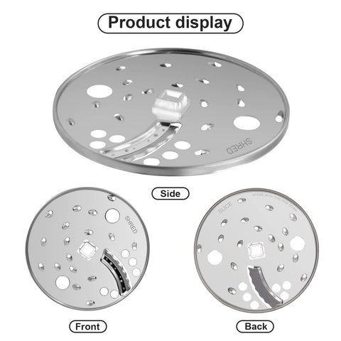 Superbobi slice shred disc blade slicing vegetables evenly for uniform meals