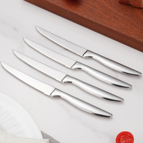 SuperCook steak knife set 8 table display highlighting coordinated dining quality