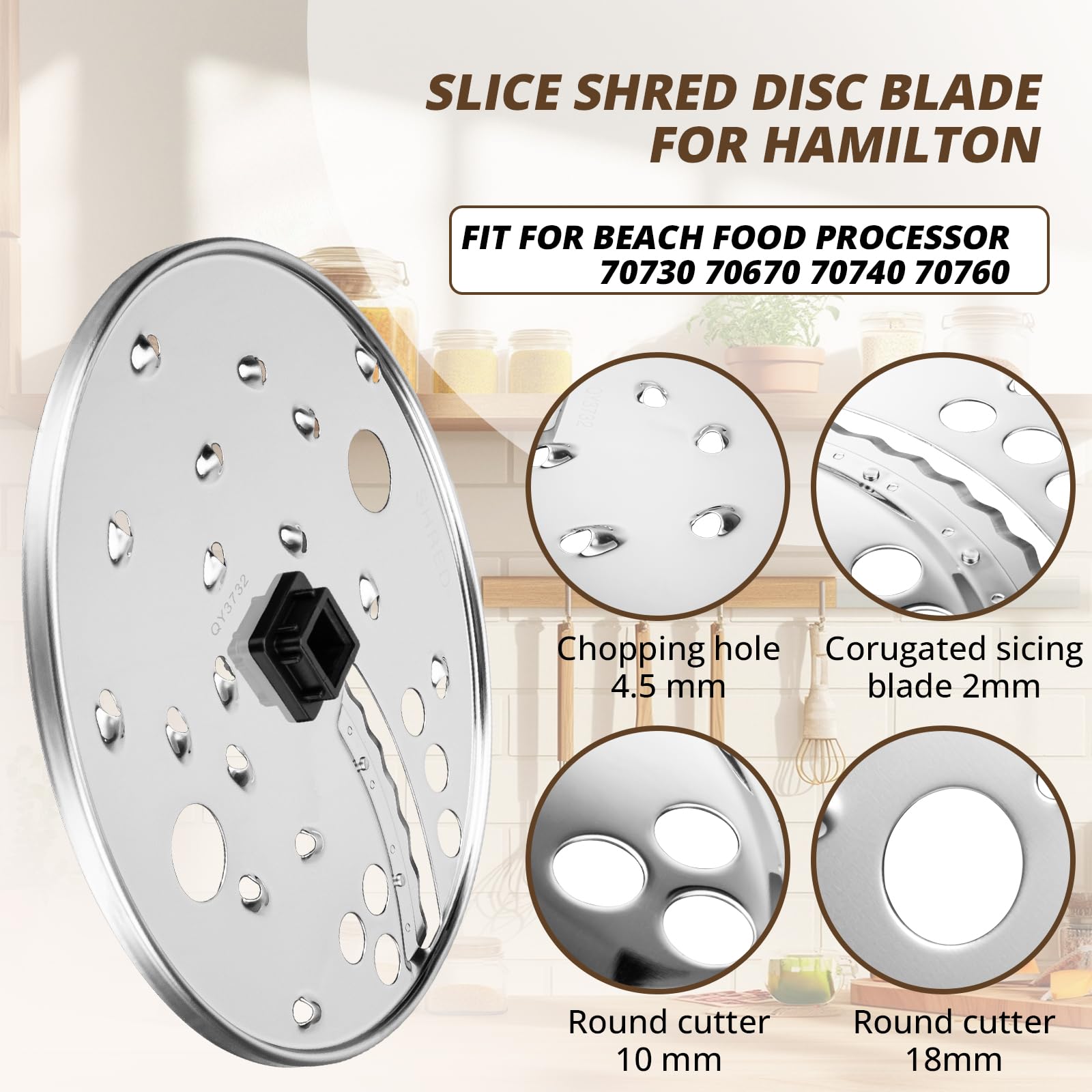 SuperDi even slicing 6.5 inch disc delivers uniform cuts