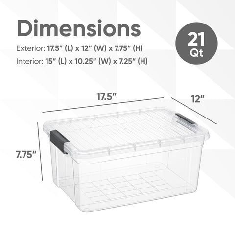 Superio BPA-free plastic bin provides odor-free storage suitable for pantry snacks.