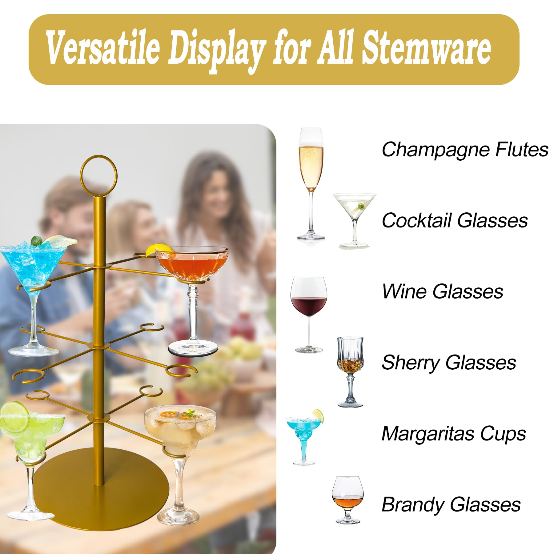 No-tools setup for quick assembly and easy entertaining.