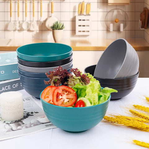 Supernal easy-clean wheat straw plates and bowls after cooking