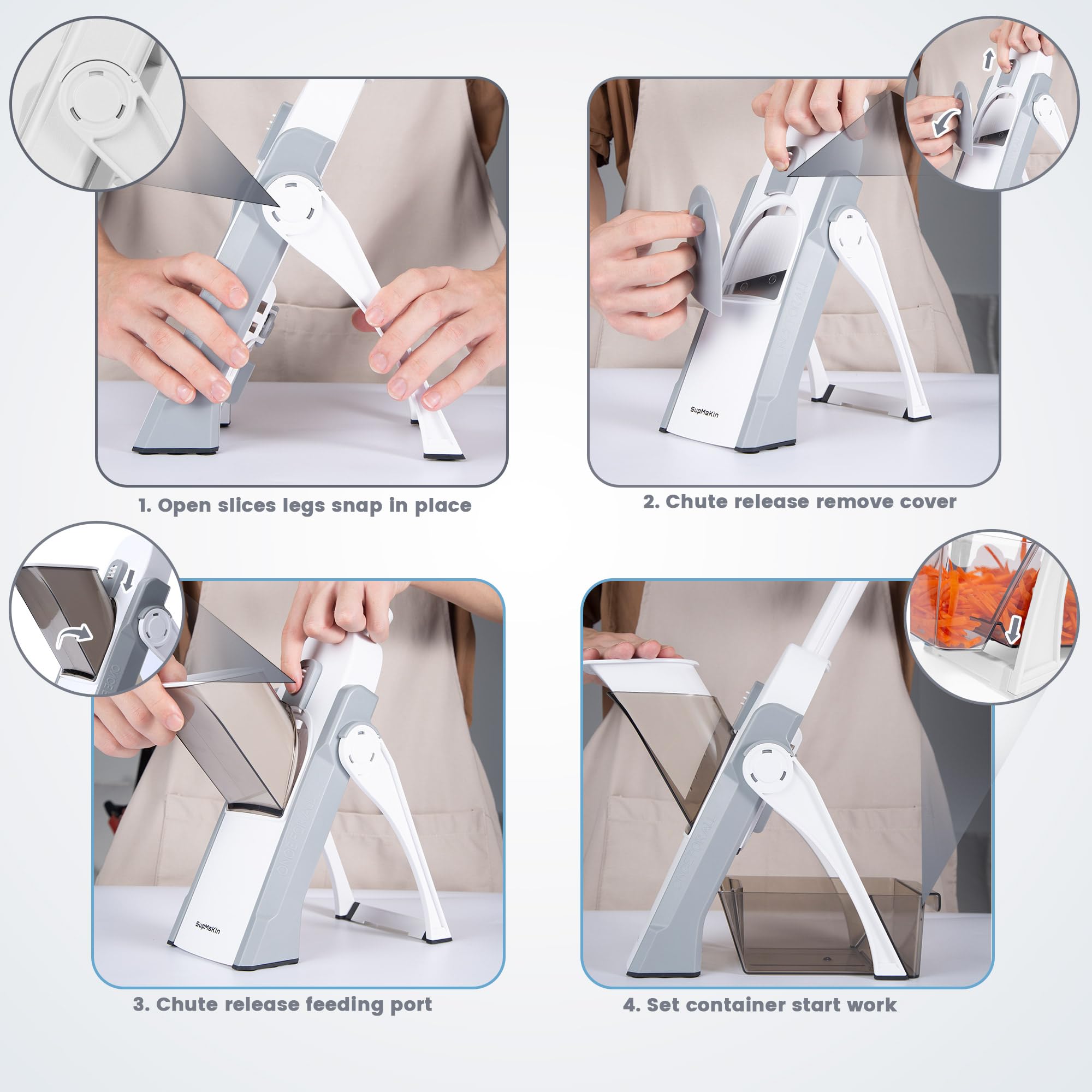 SupMaKin adjustable thickness control from 0.1 to 8 mm for precision.