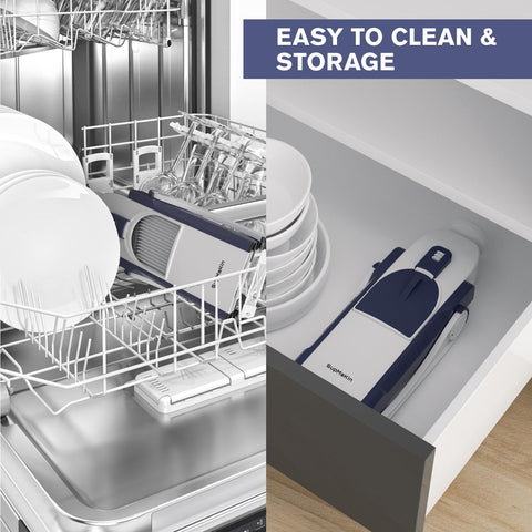 SupMaKin cleaning brush and container simplify cleanup after meal prep