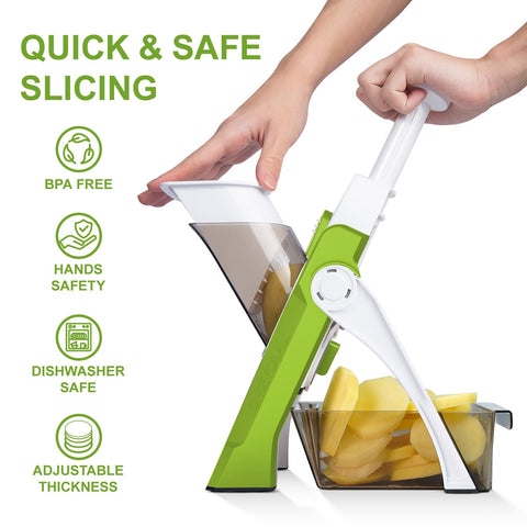 SupMaKin Safe Mandoline Slicer compact folded form for storage