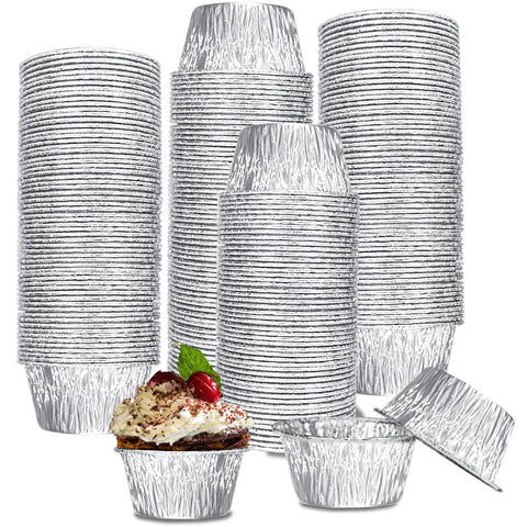 SUPPHOUS 200-pack aluminum baking cups for convenient batch baking.