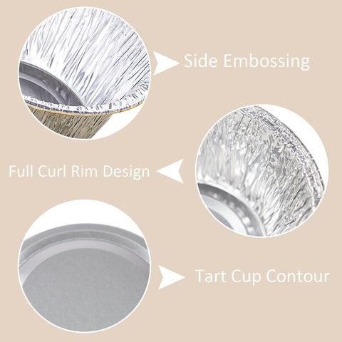 SUPPHOUS disposable ramekins aluminum cups for quick, mess-free serving.