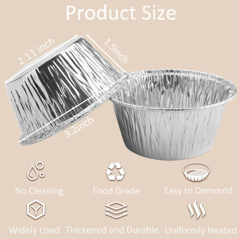 SUPPHOUS nonstick baking cups oven safe for easy release.