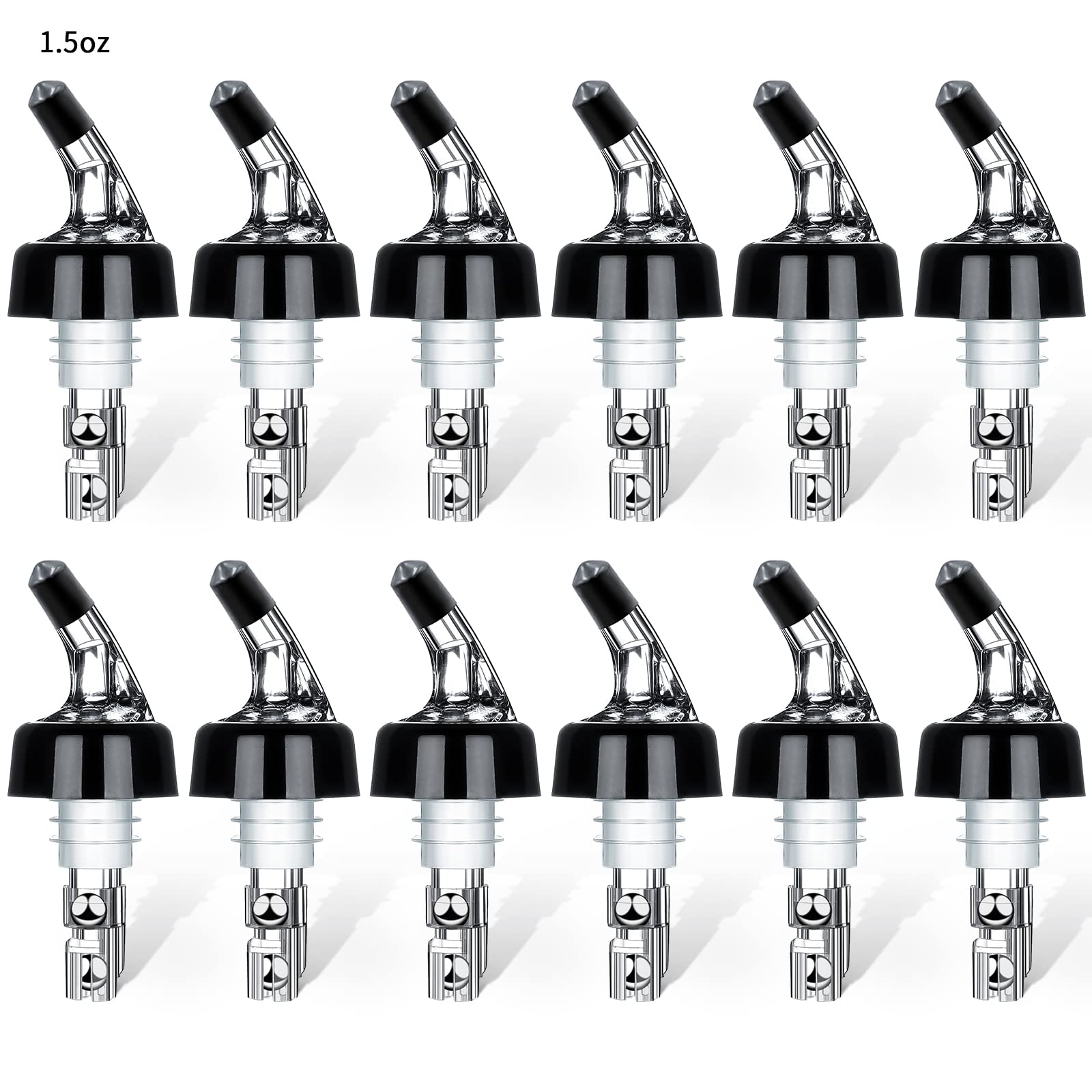 SuproBarware automatic pourer attached to bottle delivers precise 1.5 oz pours for consistent cocktails
