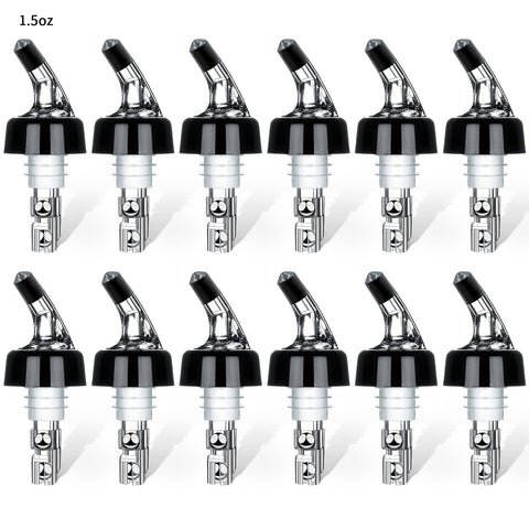 SuproBarware automatic pourer attached to bottle delivers precise 1.5 oz pours for consistent cocktails