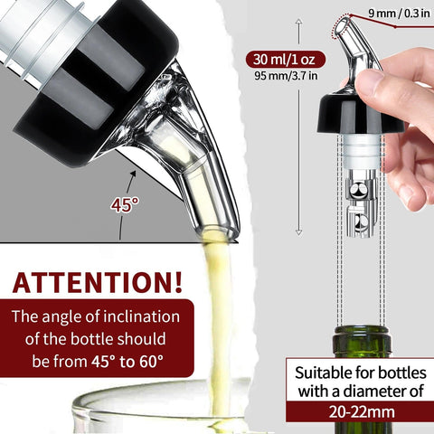 SuproBarware bottle pourer with virgin plastic is durable for everyday use.