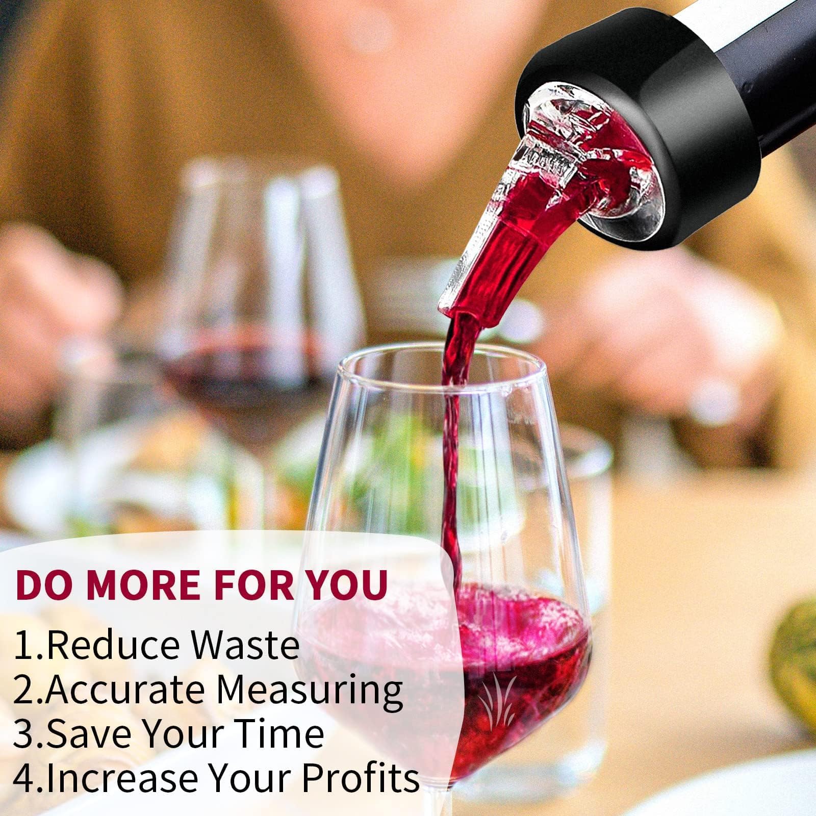Fits most standard bottles to upgrade your home bar.