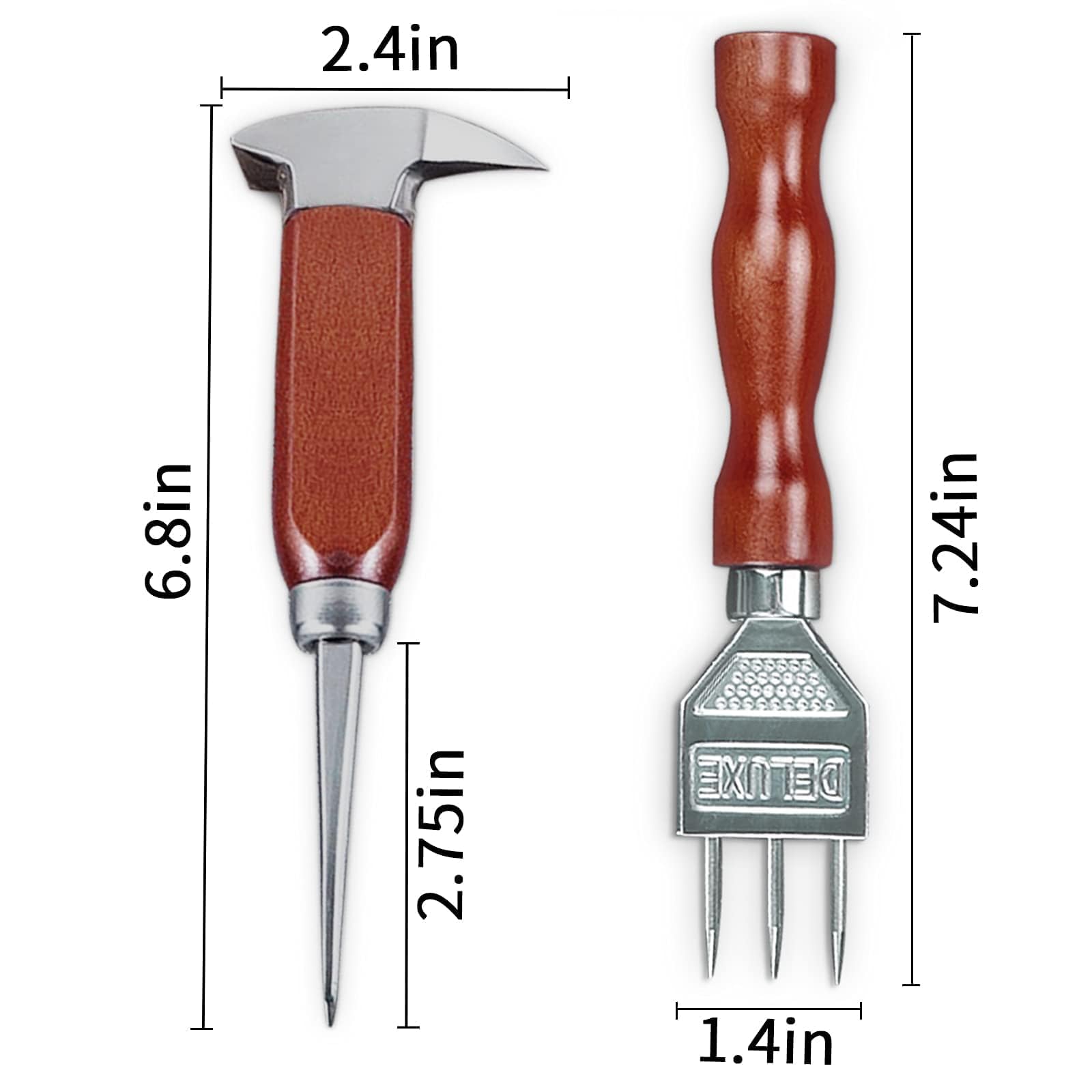 SuproBarware 7.24-inch ice pick demonstrates sturdy stainless steel construction for bars