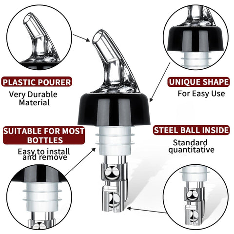 SuproBarware measured pour-spirit 1oz illustrates quick portion control for cocktails.