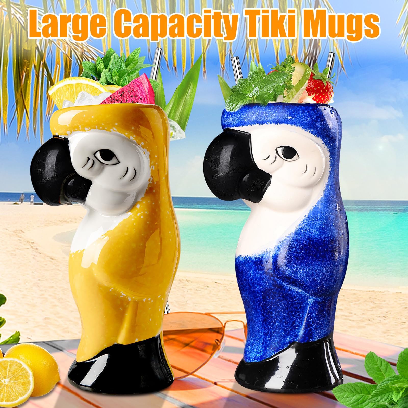 SuproBarware tiki mug detail design enhances home bar aesthetics.