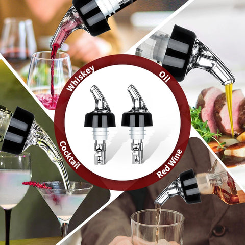SuproBarware waste-reduction pourer helps minimize spills and save portions per bottle.