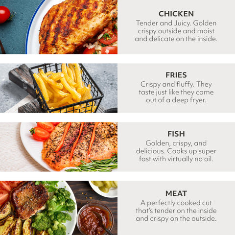 Sur La Table Kitchen Essentials 10 presets, simplified cooking for crispy results.