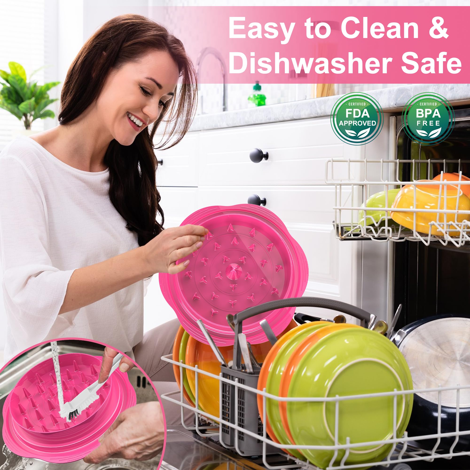 SURETIVIAN BPA-free material withstands heat up to 356 degrees Fahrenheit for safe use.