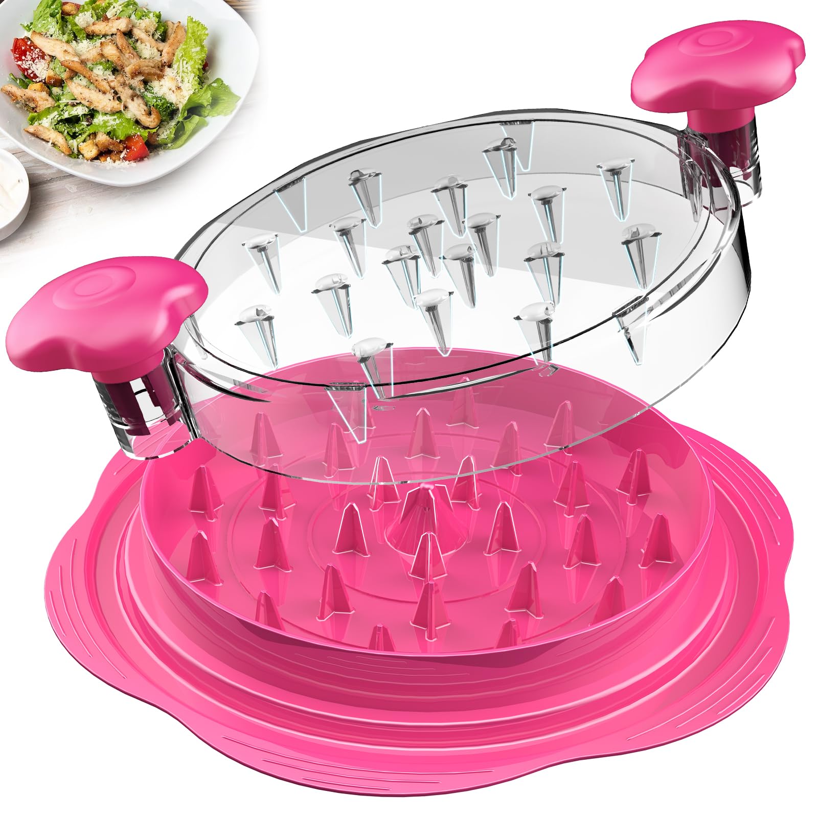 SURETIVIAN chicken shredder large breast shredder enables fast, even shredded chicken.