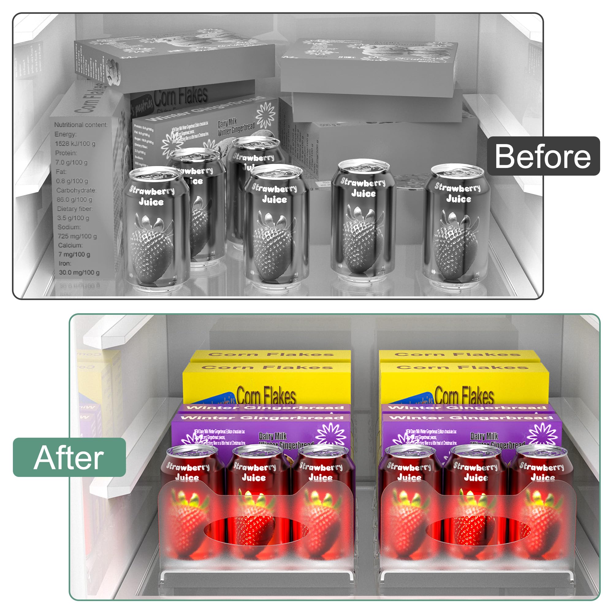 SURETIVIAN compact dimensions fit freezer shelves and crisper drawers.