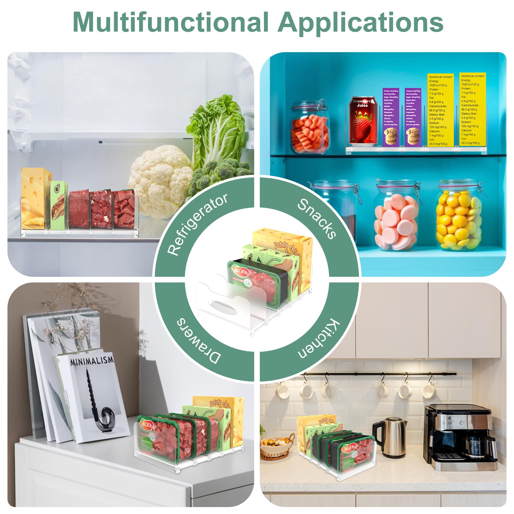 SURETIVIAN versatile design suits countertops, cabinets, and pantries.