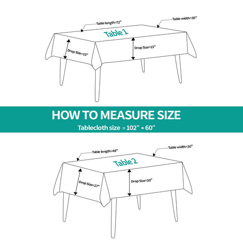 Surmente 2-pack black tablecloth 60x102 offers versatile event coverage.