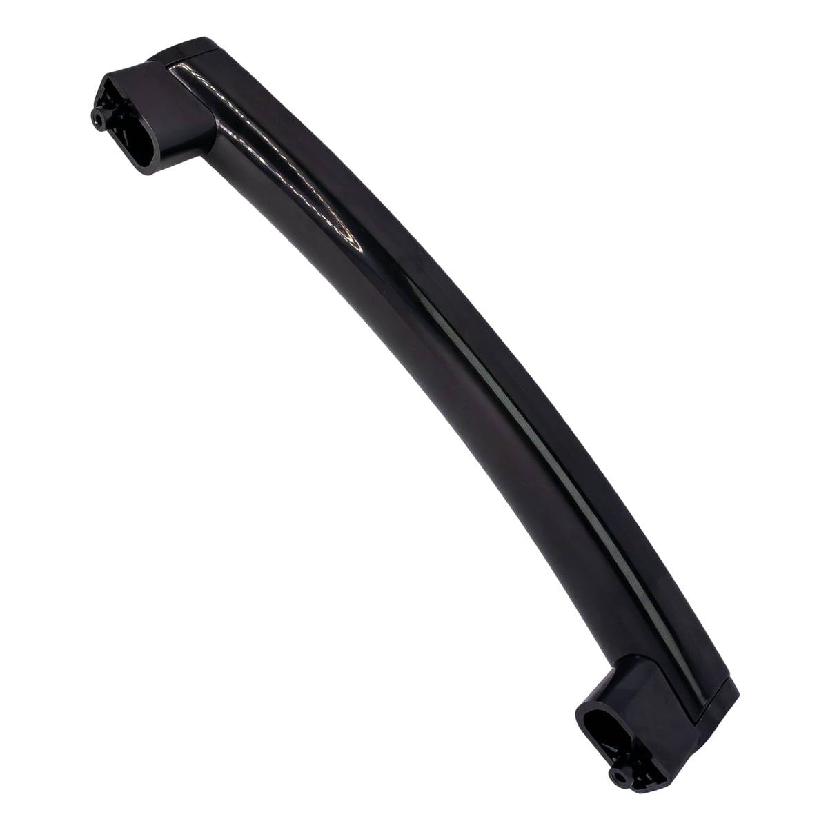 SURPOUF microwave door handle with support in black offers a durable ready-to-fit replacement.