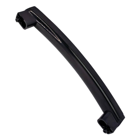 SURPOUF microwave door handle with support in black offers a durable ready-to-fit replacement.