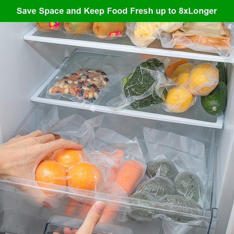 SurpOxyLoc bags in freezer for organized storage