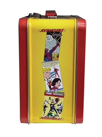 Surreal Entertainment Avengers lunchbox side panel bold colors ideal for themed lunches.