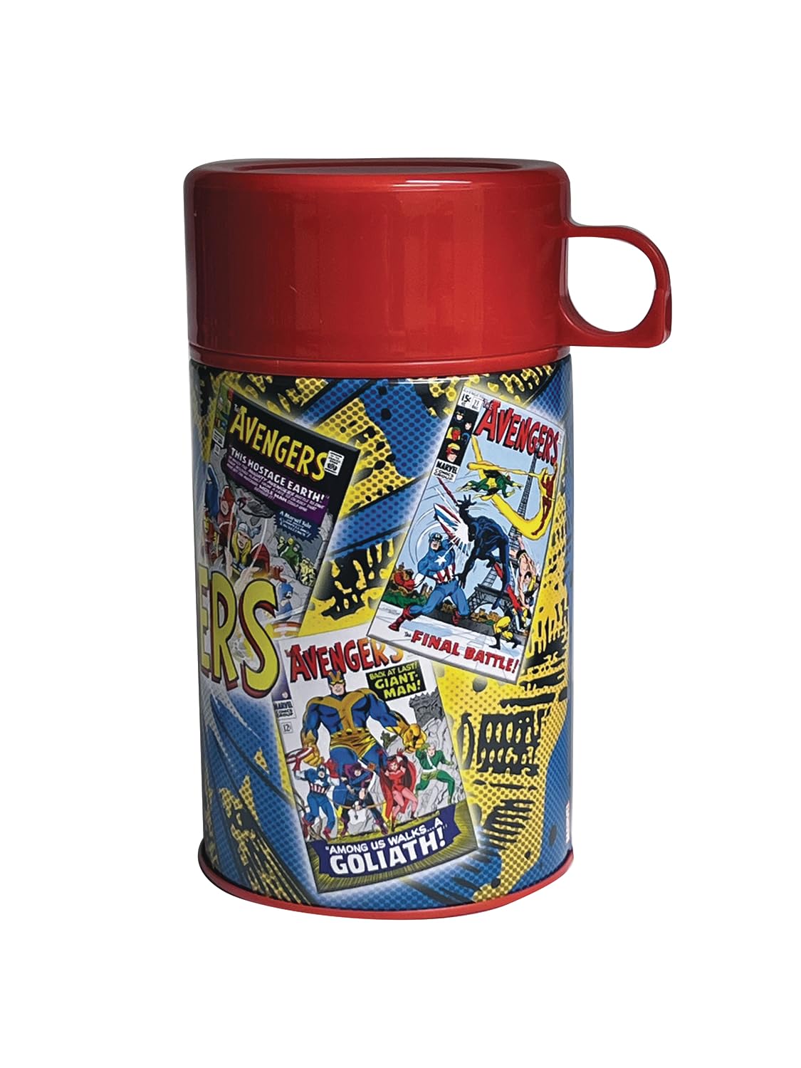 Surreal Entertainment Avengers lunchbox top view compact portable for on the go meals.