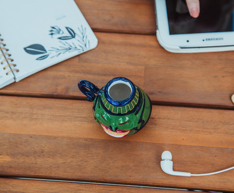 Surreal Entertainment Pot Of Greed mini mug BPA-free ceramic, durable for daily use.