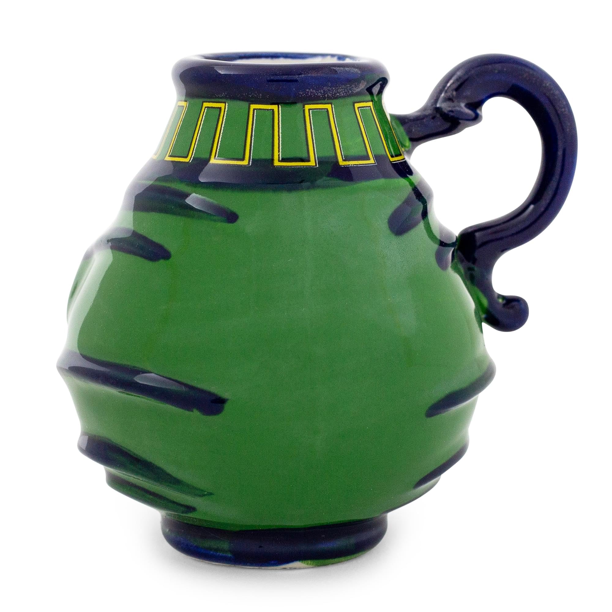 Surreal Entertainment Pot Of Greed mini mug handle detail, designed for comfortable sipping.