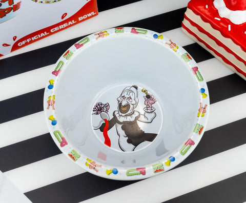 Surreal Entertainment Terrifier 2 Art Crispies bowl dessert and ice cream presentation.