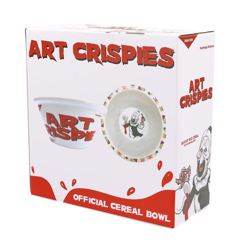 Surreal Entertainment Terrifier 2 Art Crispies bowl, inside detail, features Art the Clown motif.