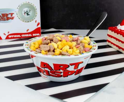 Surreal Entertainment Terrifier 2 Art Crispies bowl licensing logo indicating official collectible.