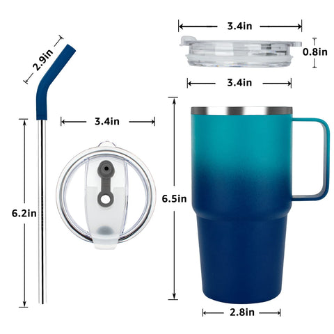 Sursip 24 oz tumbler includes two lids for versatile drinking styles