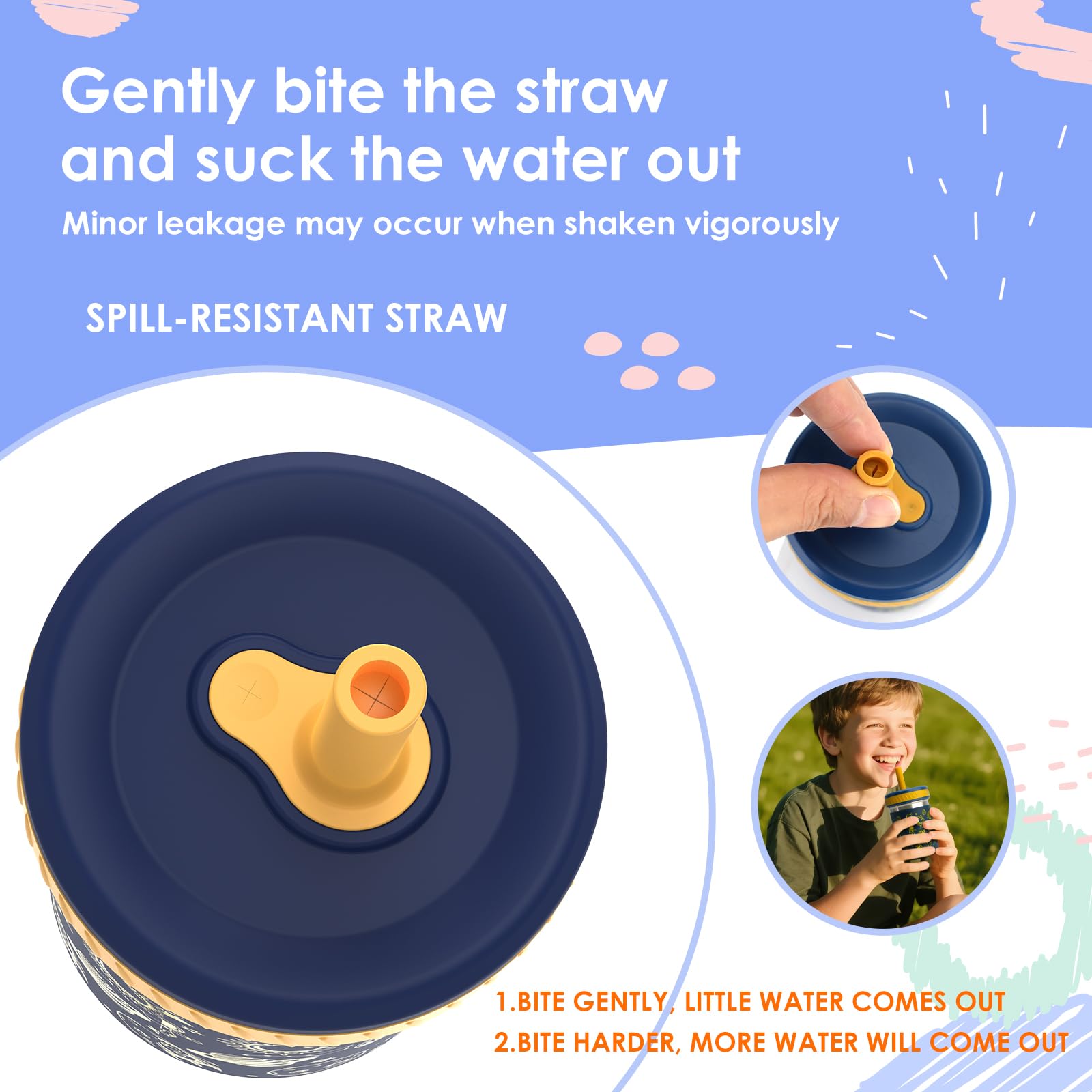 4 pack of Sursip cups with lids and straws ideal for families