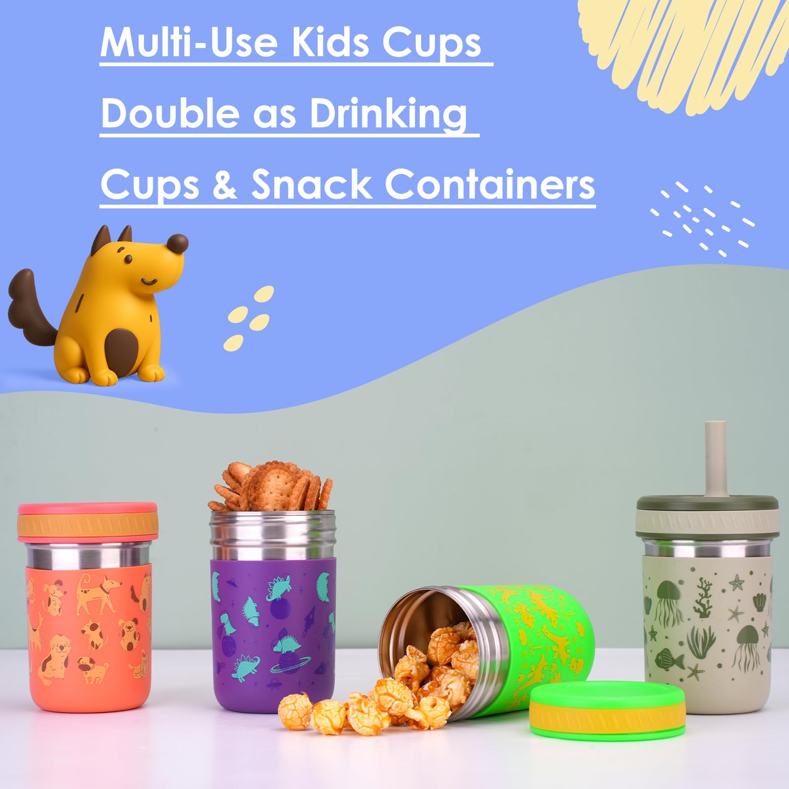 Sursip spill proof lid helps prevent splashes when the cup tips
