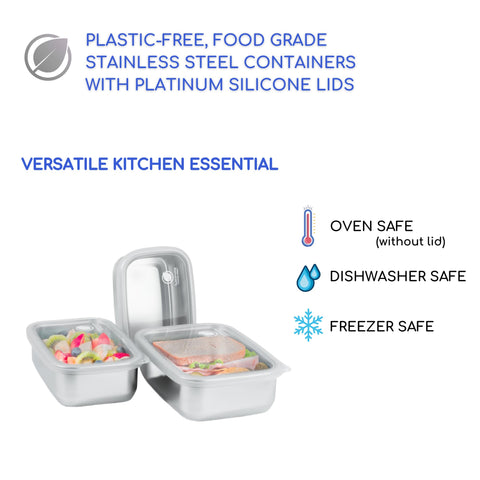Sustainable Containables 40 oz container stackable for easy pantry organization
