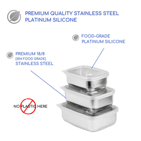 Sustainable Containables lid closed showing airtight seal to prevent leaks