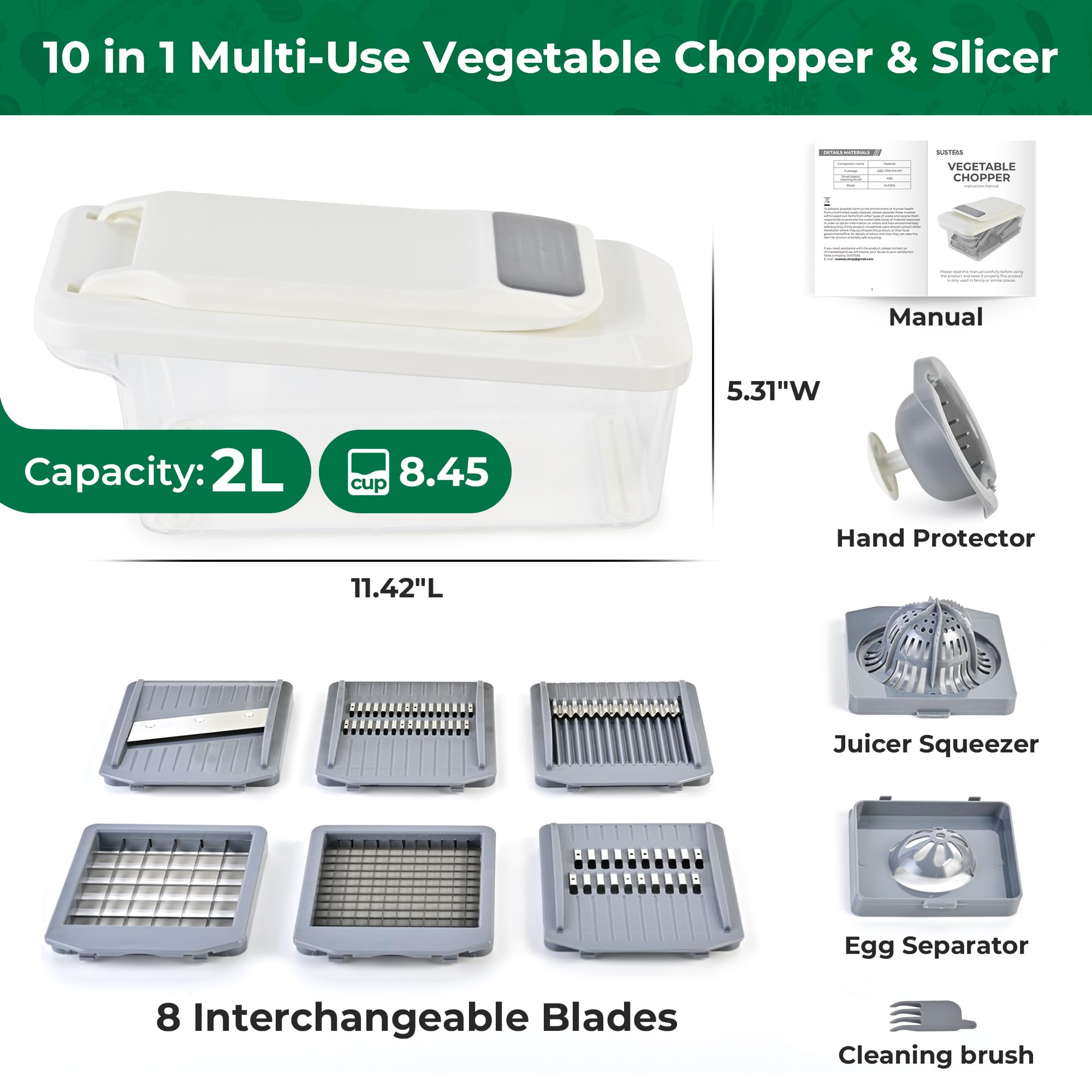 SUSTEAS compact design fits small kitchens without sacrificing capacity.