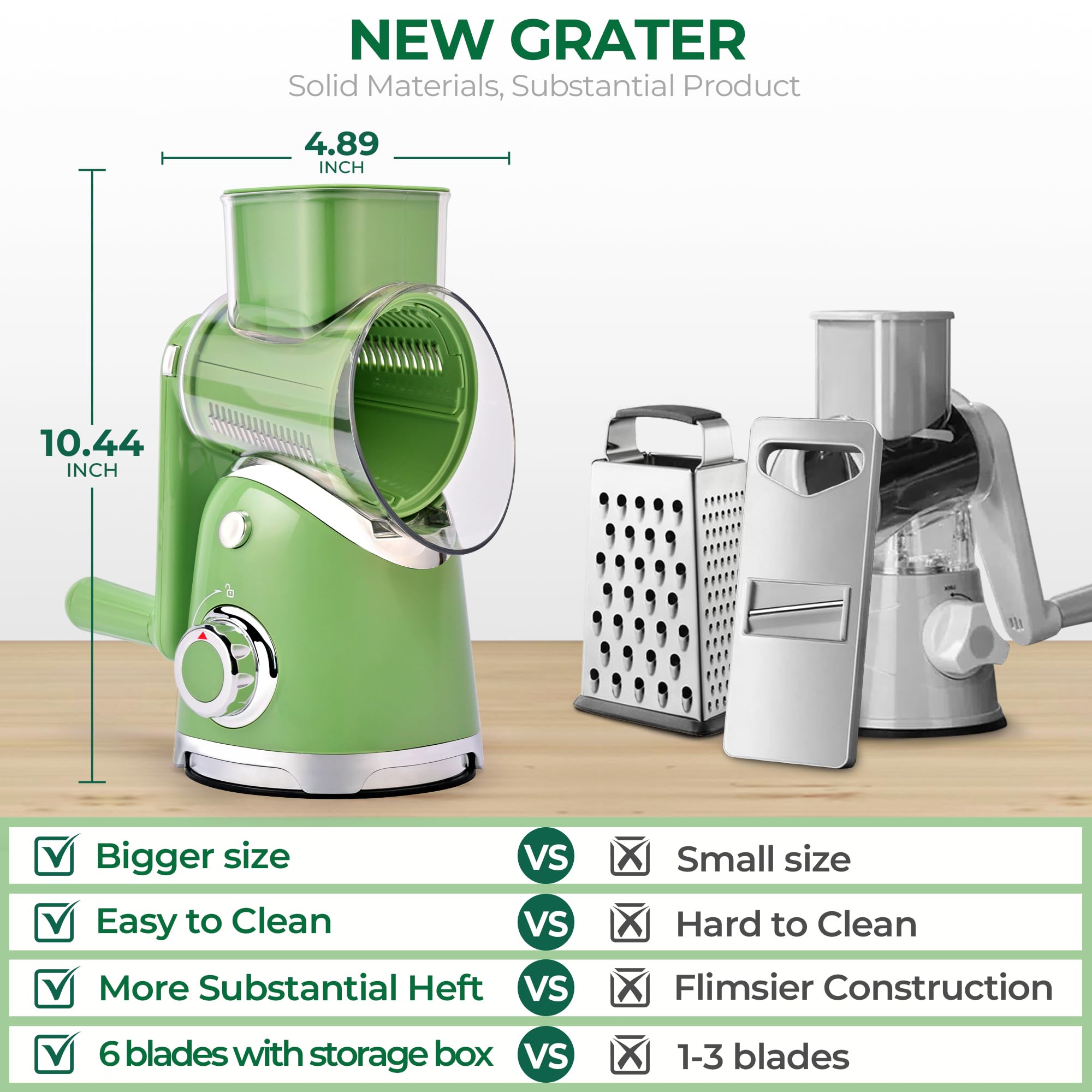 SUSTEAS detachable parts allow easy cleaning and storage.